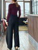 Cherry Burgundy Pure Merino Wool Signature Essential Jumper