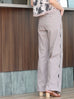 Violet Ash Scalloped Cut-Out Detail Straight-Leg Cotton Trousers