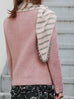 Sage/ Blush Stripe Ruffle Trim Triangle Cashmere Wool Scarf