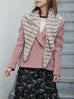 Rose Pink Double-Breasted Woollen Tailored Blazer