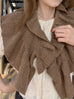 New Colour! Toasted Truffle Luxe Cashmere Ruffle Collar Wrap