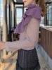 New Colour! Lilac Soufflé Luxe Cashmere Ruffle Collar Wrap