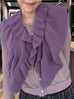 New Colour! Lilac Soufflé Luxe Cashmere Ruffle Collar Wrap
