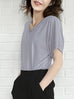 Dusty Purple Bow Detail Front/ back 2-Way Tee