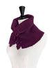 Surprise Sale! Mulberry Crochet-Trimmed Ruffle A-lined Neck Warmer