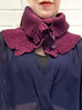 Surprise Sale! Mulberry Crochet-Trimmed Ruffle A-lined Neck Warmer
