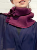 Surprise Sale! Mulberry Crochet-Trimmed Ruffle A-lined Neck Warmer