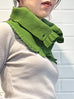 Surprise Sale! Green Crochet-Trimmed Ruffle A-lined Neck Warmer