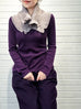 SPECIAL! Lilac Crochet-Trimmed Ruffle A-lined Neck Warmer