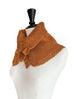 Surprise Sale! Caramel Crochet-Trimmed Ruffle A-lined Neck Warmer