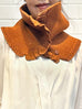 Surprise Sale! Caramel Crochet-Trimmed Ruffle A-lined Neck Warmer