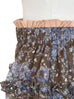 Flower Galaxy Ruffle Tiers Chiffon Silk Maxi Skirt
