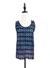 Surprise Sale! Navy Crochet Lace Relax Tank With Contrasting Camisole Lining