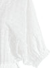 Last Chance! White Ruffle Side Slit V-Neck Dress w/Removable Silky Scarf
