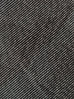 Black Denim Ruffle Detail Strong Shoulder Crop Blazer