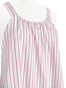 Red Striped Cotton Halter Neck Cross-back Maxi Dress