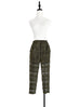 Last Chance! Olive Green Lace Pull-on Tapered Ankle Trousers