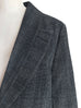 Check Asymmetrical Ruffled Lapel One Button suit jacket
