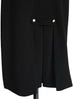 Surprise Sale! Drapey Black Studded Pleat Back Straight Skirt