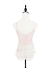 Last Chance! Light Pink Strappy Ruffle Camisole Silk Top