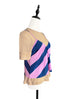 SPECIAL! Striped Silk Camisole Twofer 2-in-1 Lapped Seam Tee Top