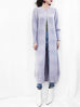 Cashmere Sale! Lilac Mixed Stitches Cashmere Blended Longline Cardigan