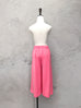 SPECIAL! Edge Piping Cropped Pink Trousers