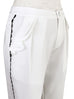 SPECIAL! White Ruffle Pocket Scallop Side Trim Trousers