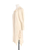 Surprise Sale! Ivory Wool & Cashmere Ruffle Slit Longline Cardigan