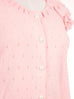 Surprise Sale! Pink Tiered Ruffle Shoulder Pointelle Cardigan