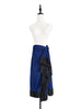 Surprise Sale! Electric Blue Asymmetric Drape Sarong Midi Skirt