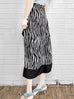 Surprise Sale! Zebra Print Asymmetric Drape Sarong Midi Skirt