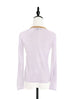 Lilac Pink Contrast Trim Merino Wool Jumper
