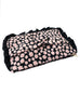 Further Sale! Embossed Pinky Flower Ruffle Pouch