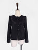 Final Sale! Black Collarless Woollen Jacket