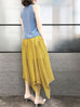 Surprise Sale! Muddy Yellow Handkerchief Hem Chiffon Lightweight Skirt