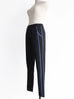 SPECIAL! Black Side Ribbed Trims Skinny Trousers