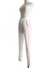 SPECIAL! White Side Ribbed Trims Skinny Trousers