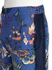 Further Sale! Lustrous Floral Print Ruffle Sides Wide-Leg Trousers