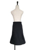 Further Sale! Black Flounce Wide Hem Skirt