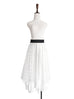 Surprise Sale! Layer Textured White Tulle Maxi Skirt