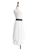 Surprise Sale! Layer Textured White Tulle Maxi Skirt