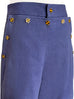 Purple High-waist Button Detail Wide Leg Pants