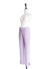 Final Sale! Lilac Ruffle Waist Straight Leg Trousers