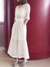 Last Chance! White Knitted Lace Batwing Dress