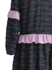Further Sale! Textured Knit Blousy Sleeves Ruffle Dress