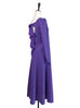 Final Sale! Violet Purple Tie-Back Cotton Blend Maxi Dress