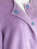 Last Chance! Catmint Purple Merino Wool A-Line Coat