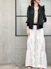 Ivory White Spiral Floral Lace Extra Wide Leg Tier Pants