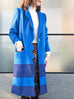 Surprise Sale! Blue Scallop Trim Wool & Cashmere Blend Coat